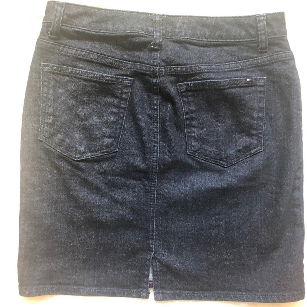 0023 Tommy Hilfiger Vintage Y2K Denim Mini Skirt - Picture 6 of 7